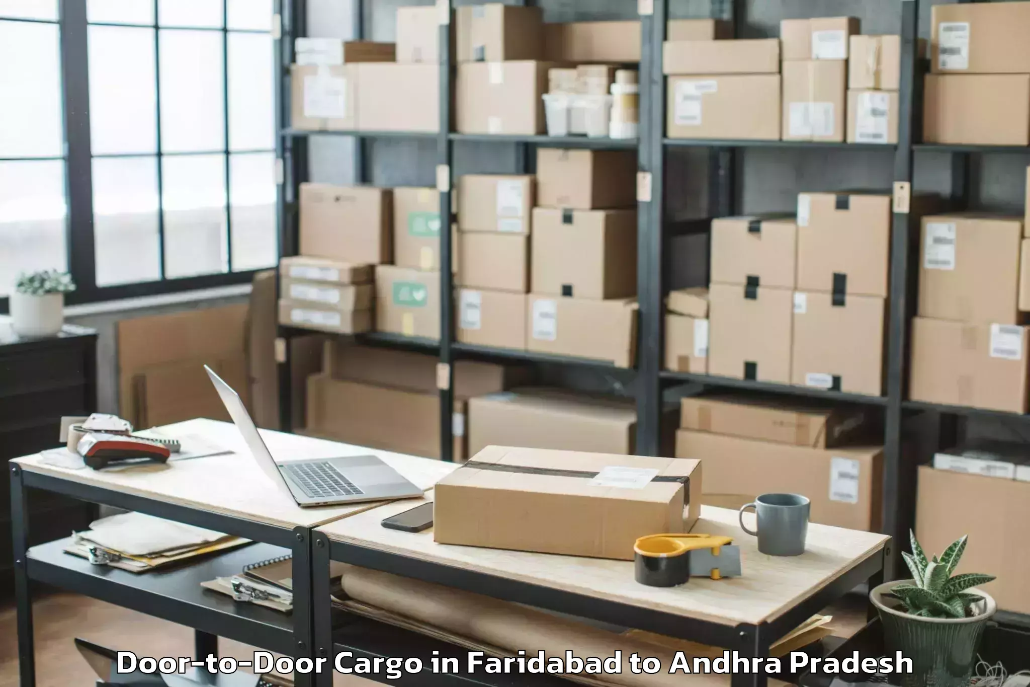 Easy Faridabad to Pithapuram Door To Door Cargo Booking